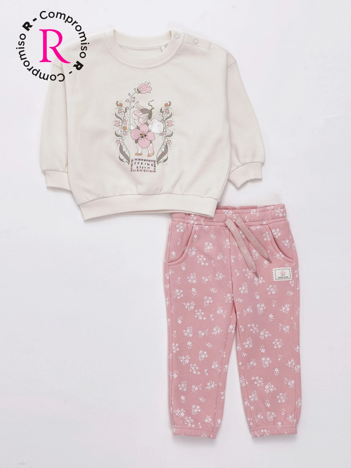 CONJUNTO NIÑA BABY HARVEST POLERÓN Y PANTALÓN DE BUZO - 1