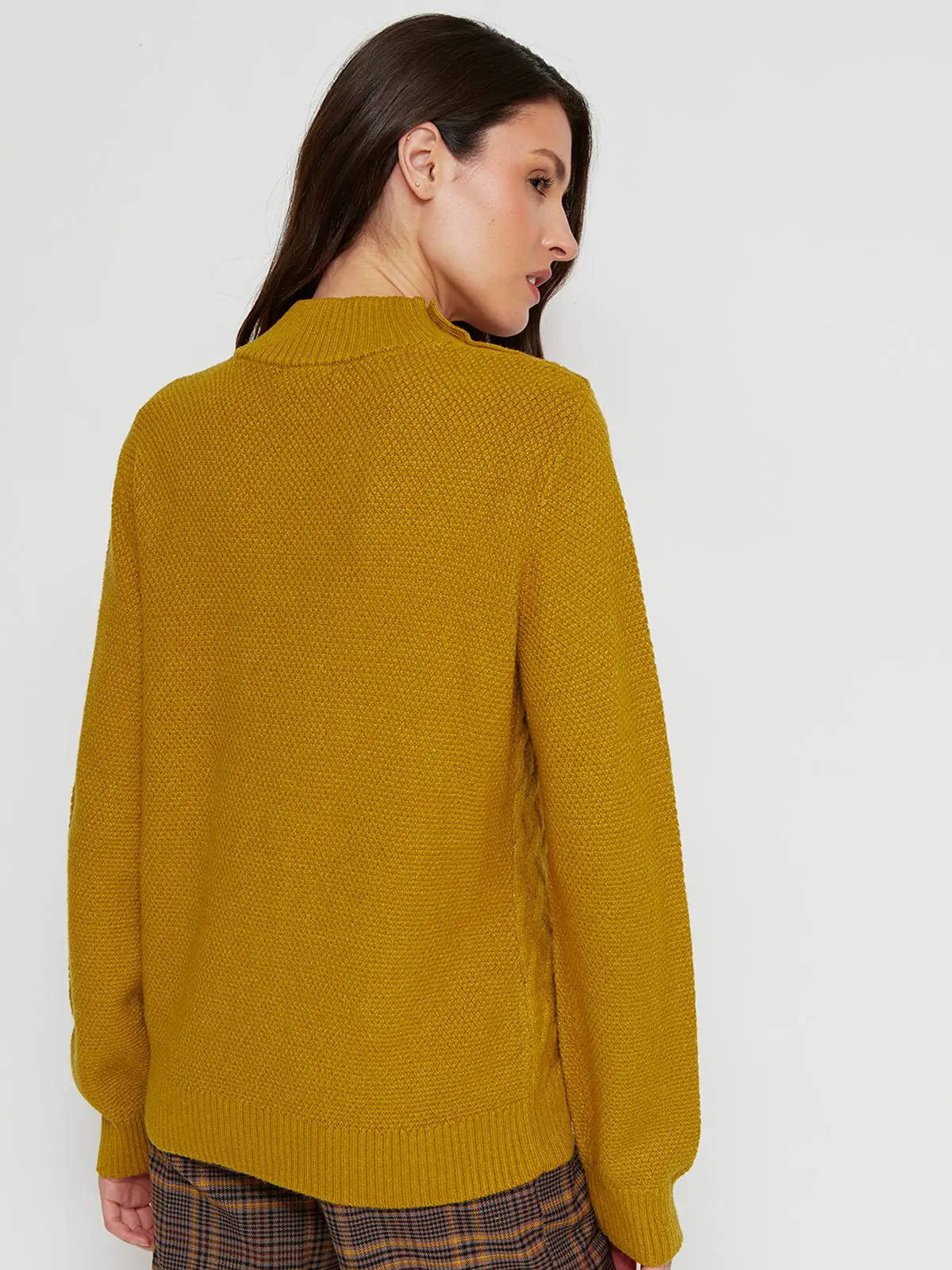 SWEATER MUJER CACHAREL MANGA LARGA BOTONES - 2