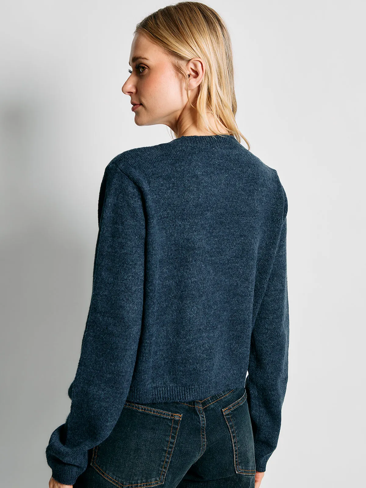CARDIGAN MUJER INDEX MANGA LARGA - 2