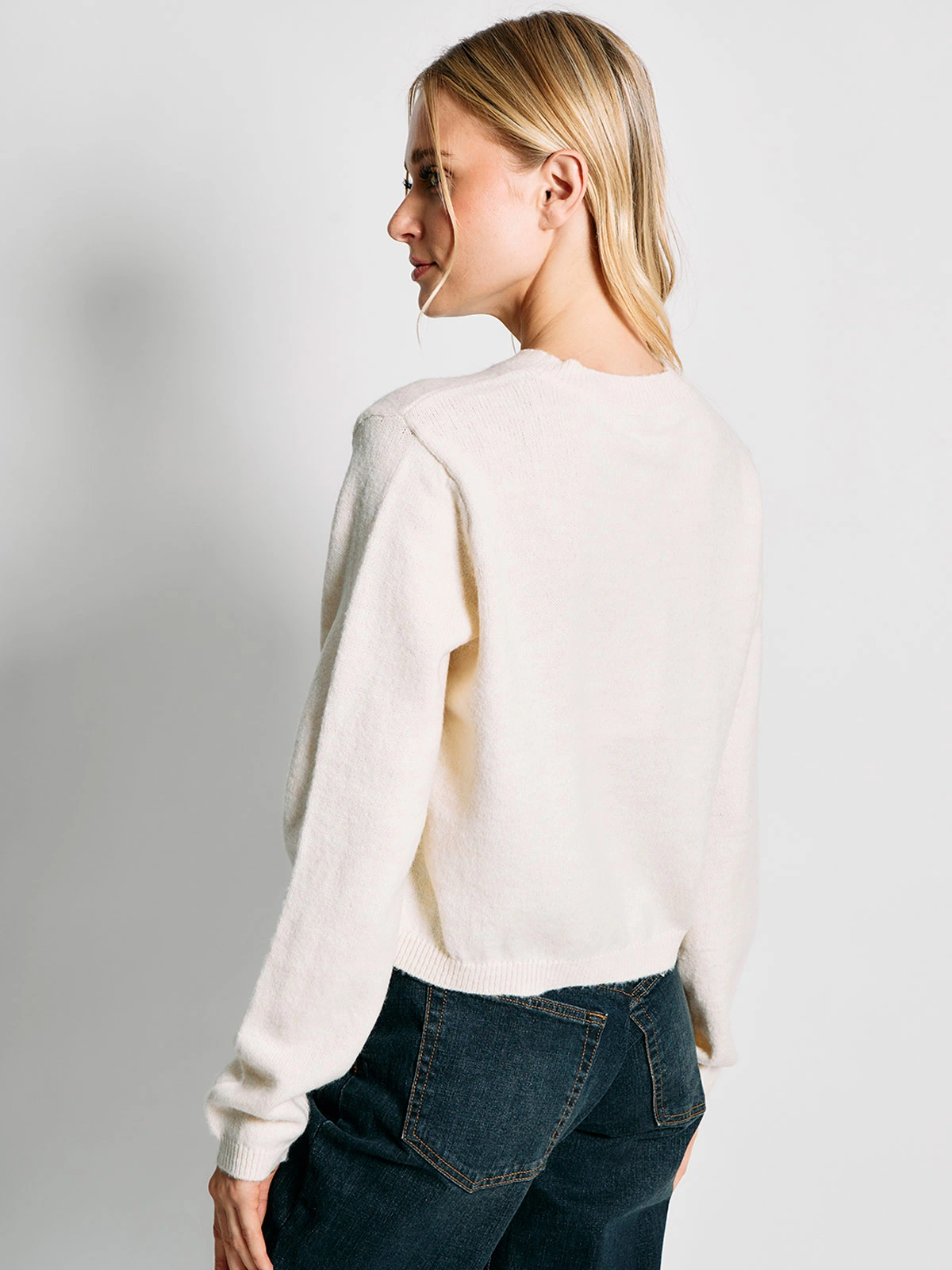 CARDIGAN MUJER INDEX MANGA LARGA - 2