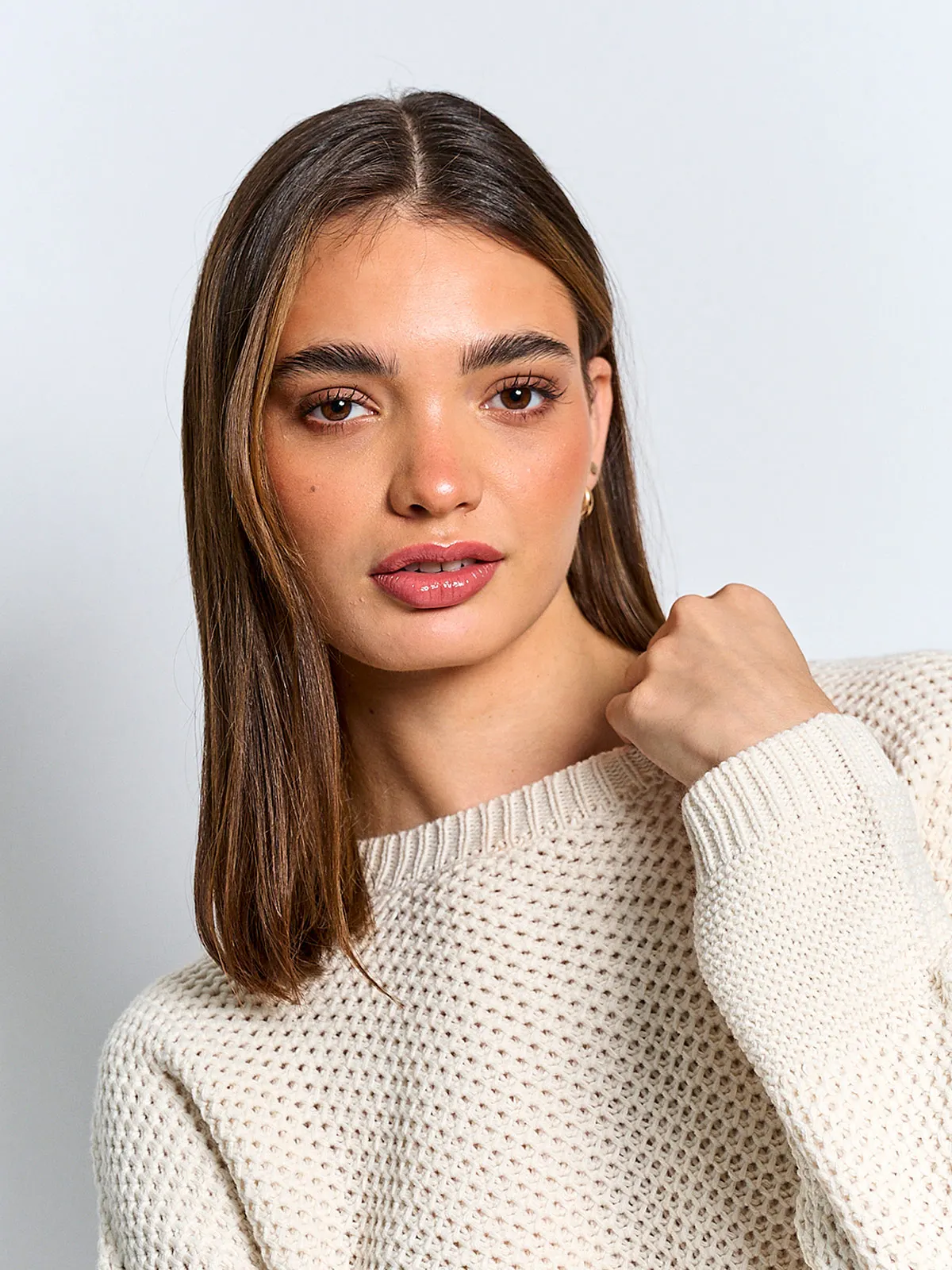 SWEATER MUJER INDEX MANGA LARGA LAZO - 3