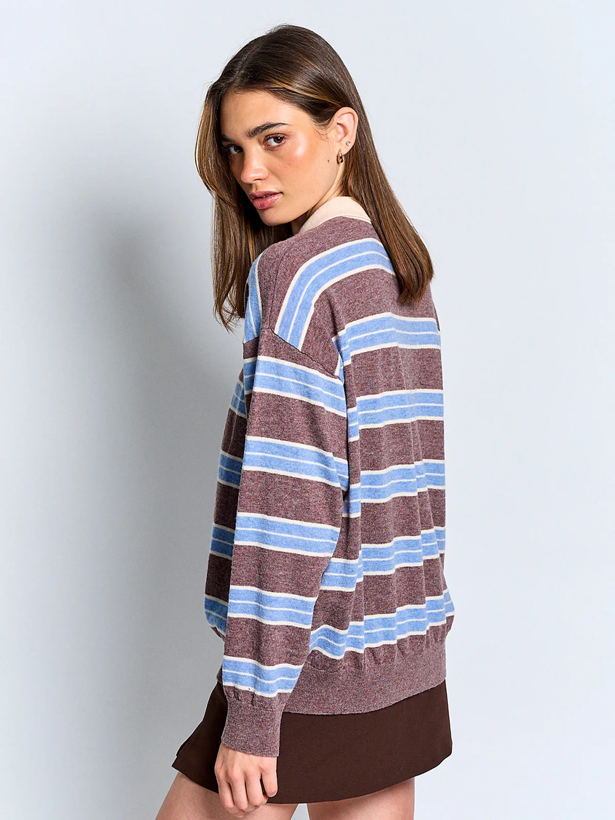 SWEATER MUJER INDEX MANGA LARGA TEJIDO - 2