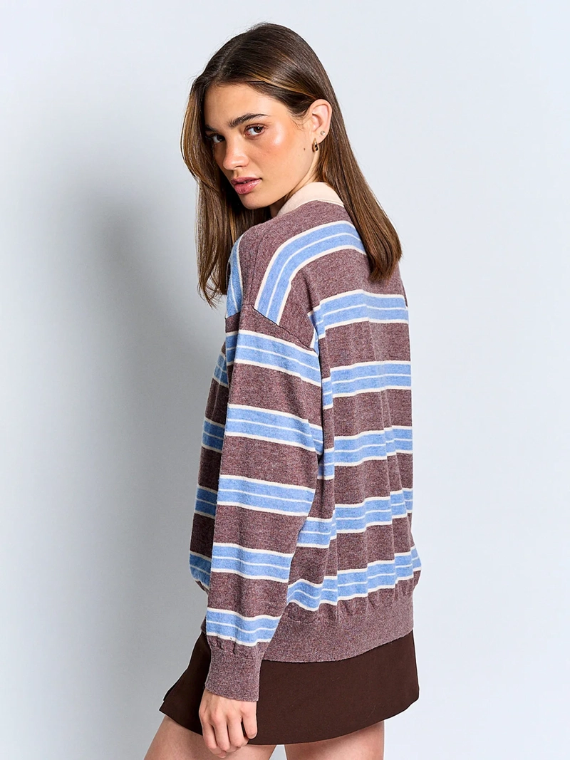 SWEATER MUJER INDEX MANGA LARGA TEJIDO - 2