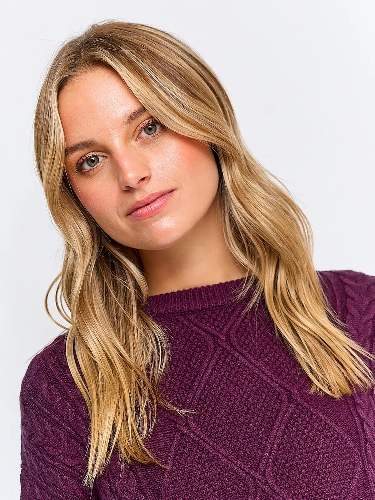 SWEATER MUJER INDEX MANGA LARGA TRENZADO - 3
