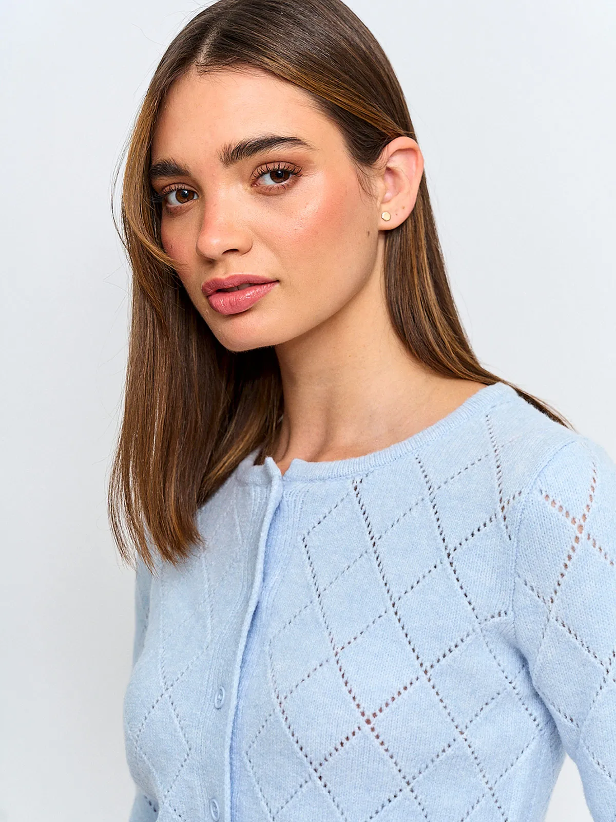CARDIGAN MUJER INDEX CALADO BOTONES - 3