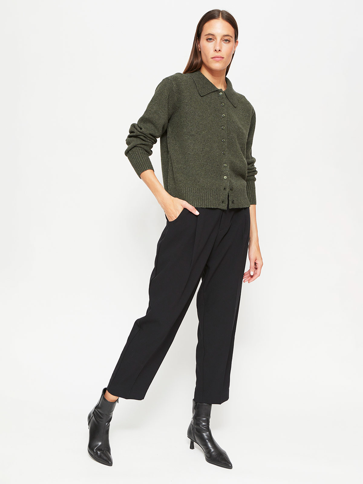 SWEATER MUJER MARQUIS CUELLO POLO BOTONES - 4