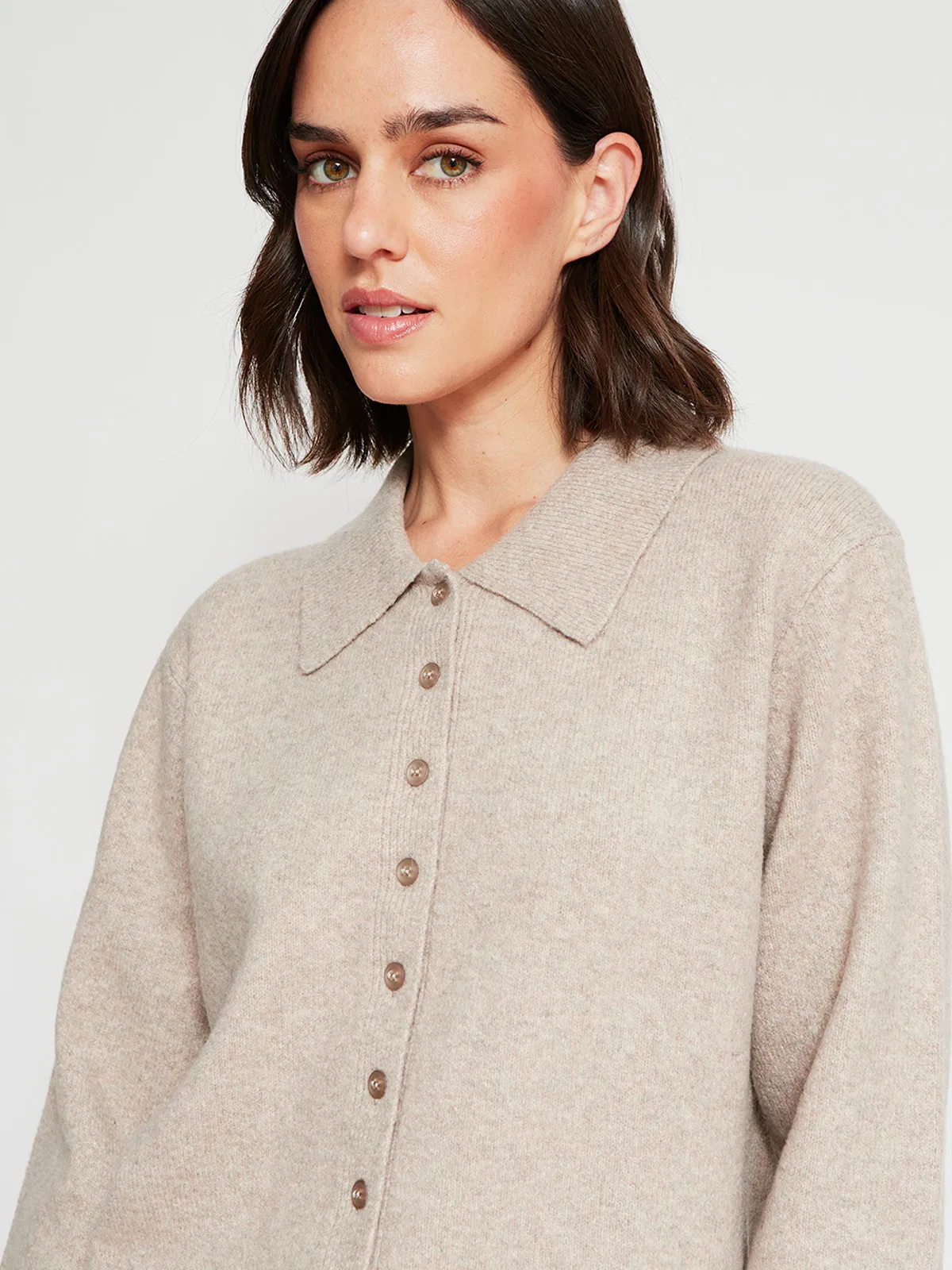 SWEATER MUJER MARQUIS CUELLO POLO BOTONES - 3