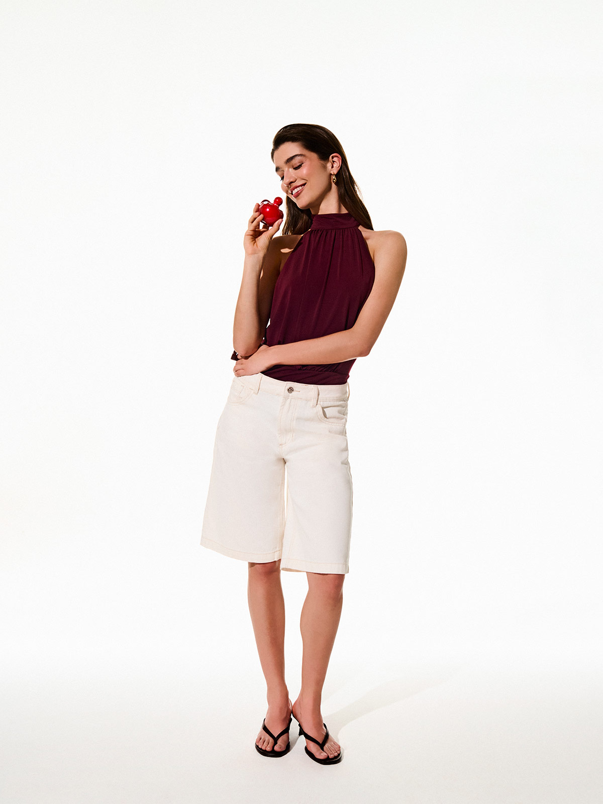 POLERA MUJER INDEX SIN MANGAS HALTER