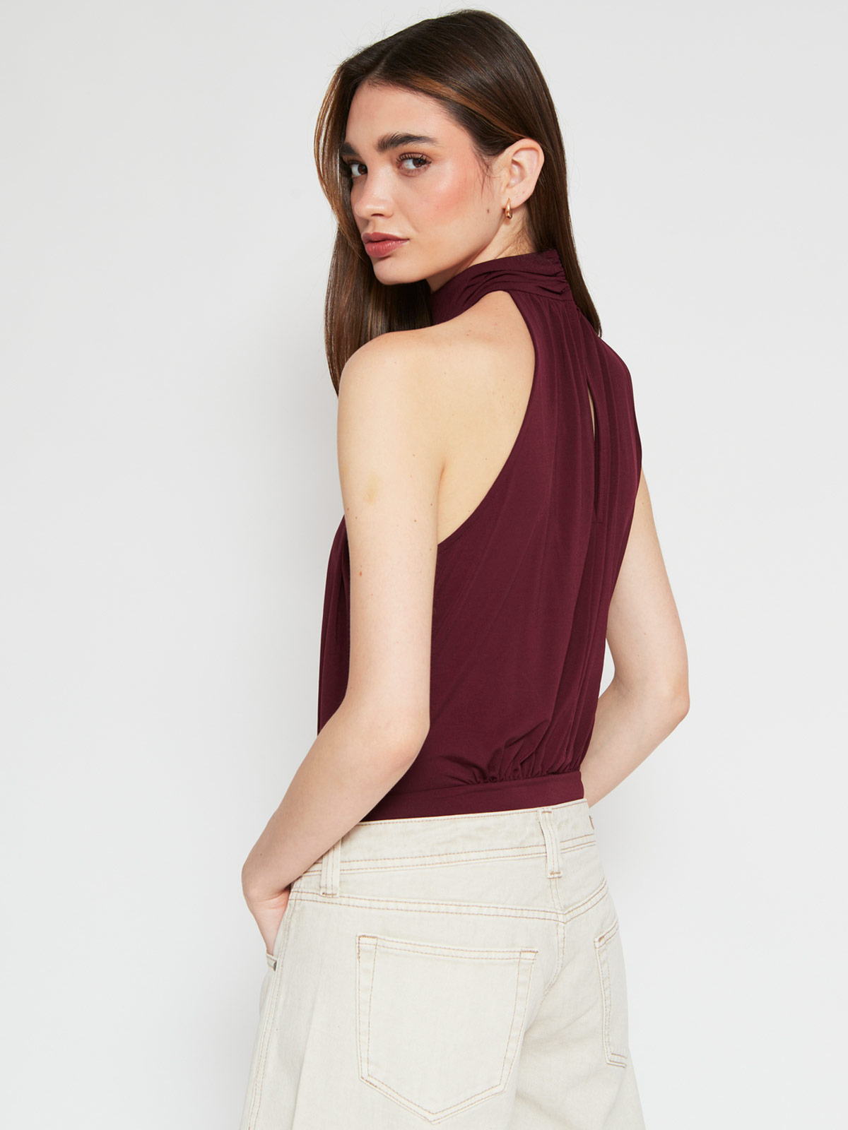POLERA MUJER INDEX SIN MANGAS HALTER - 4