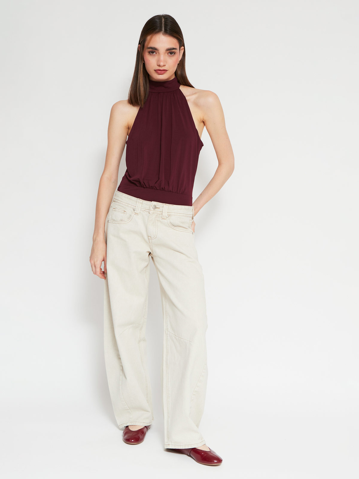 POLERA MUJER INDEX SIN MANGAS HALTER - 6
