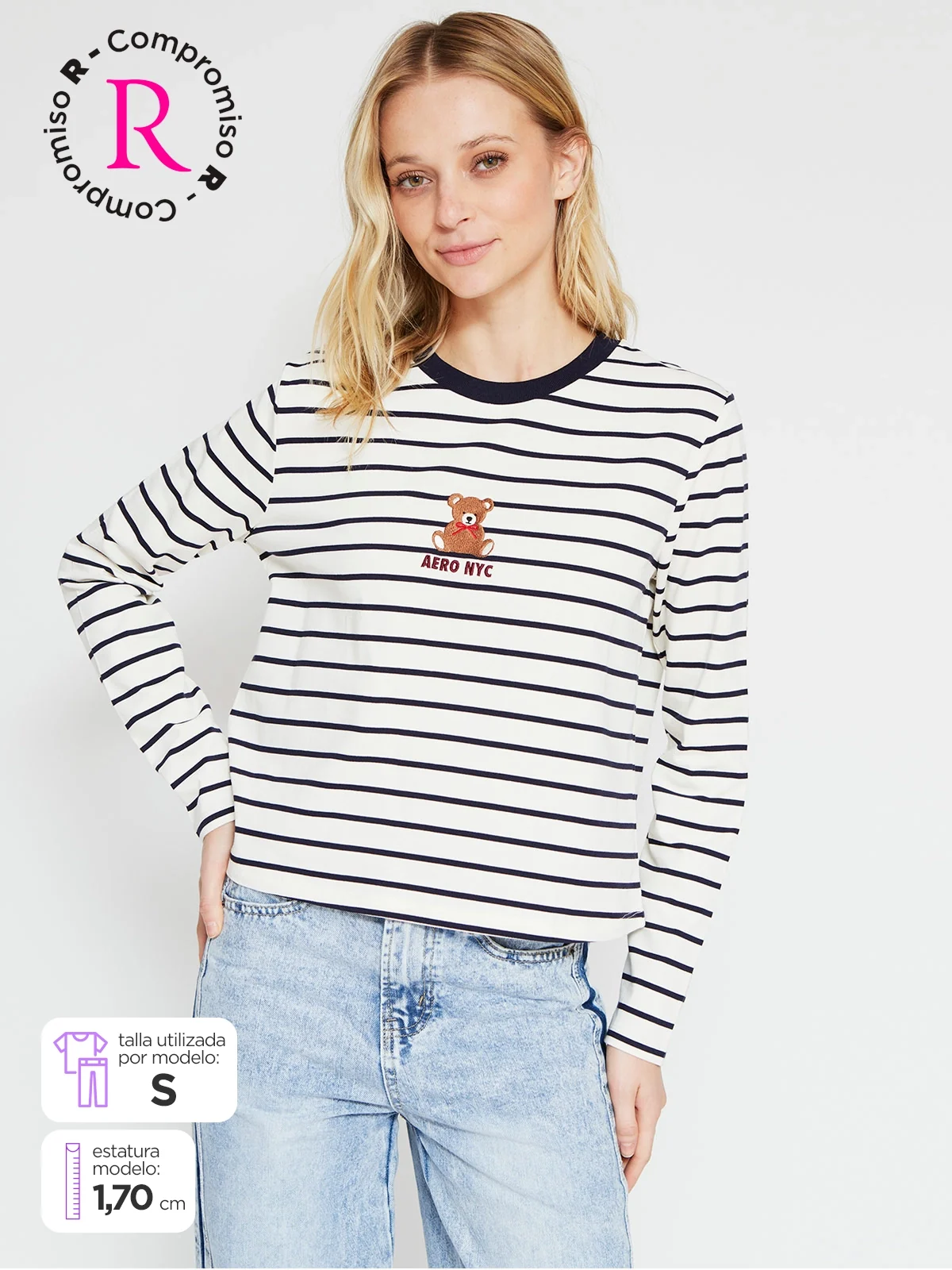 POLERA MUJER AEROPOSTALE ALGODÓN  - 1