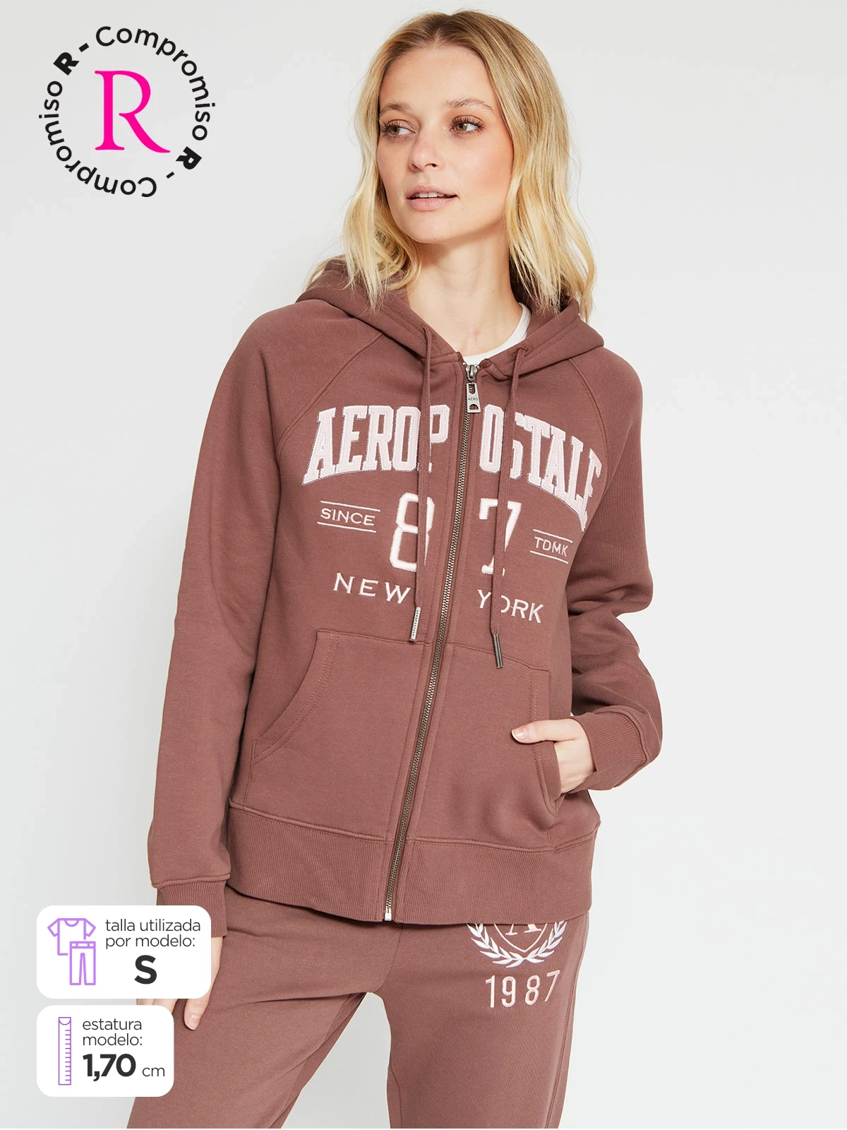 AEROPOSTALE POLERÓN MUJER AEROPOSTALE ALGODÓN