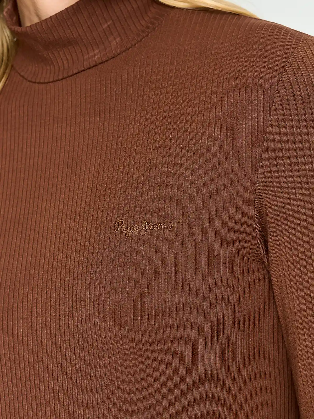 POLERA MUJER PEPE JEANS CUELLO MOCK MANGA LARGA - 3