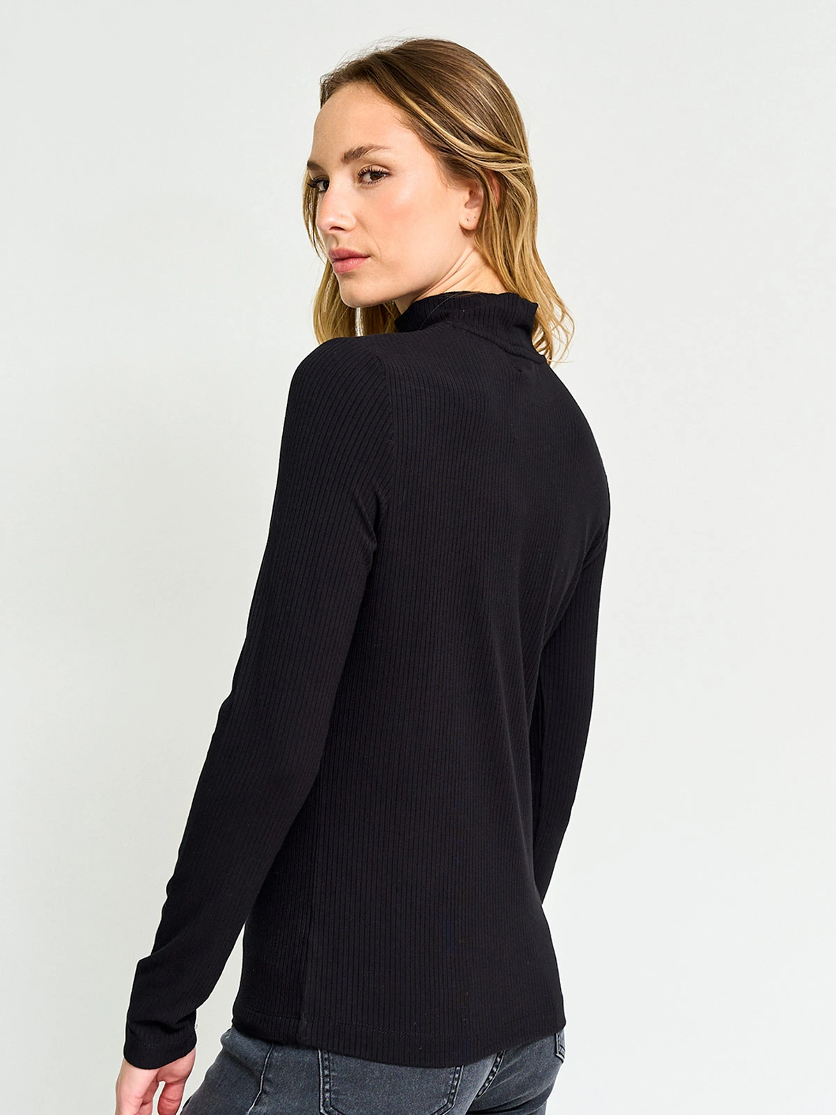 POLERA MUJER PEPE JEANS CUELLO MOCK MANGA LARGA - 2