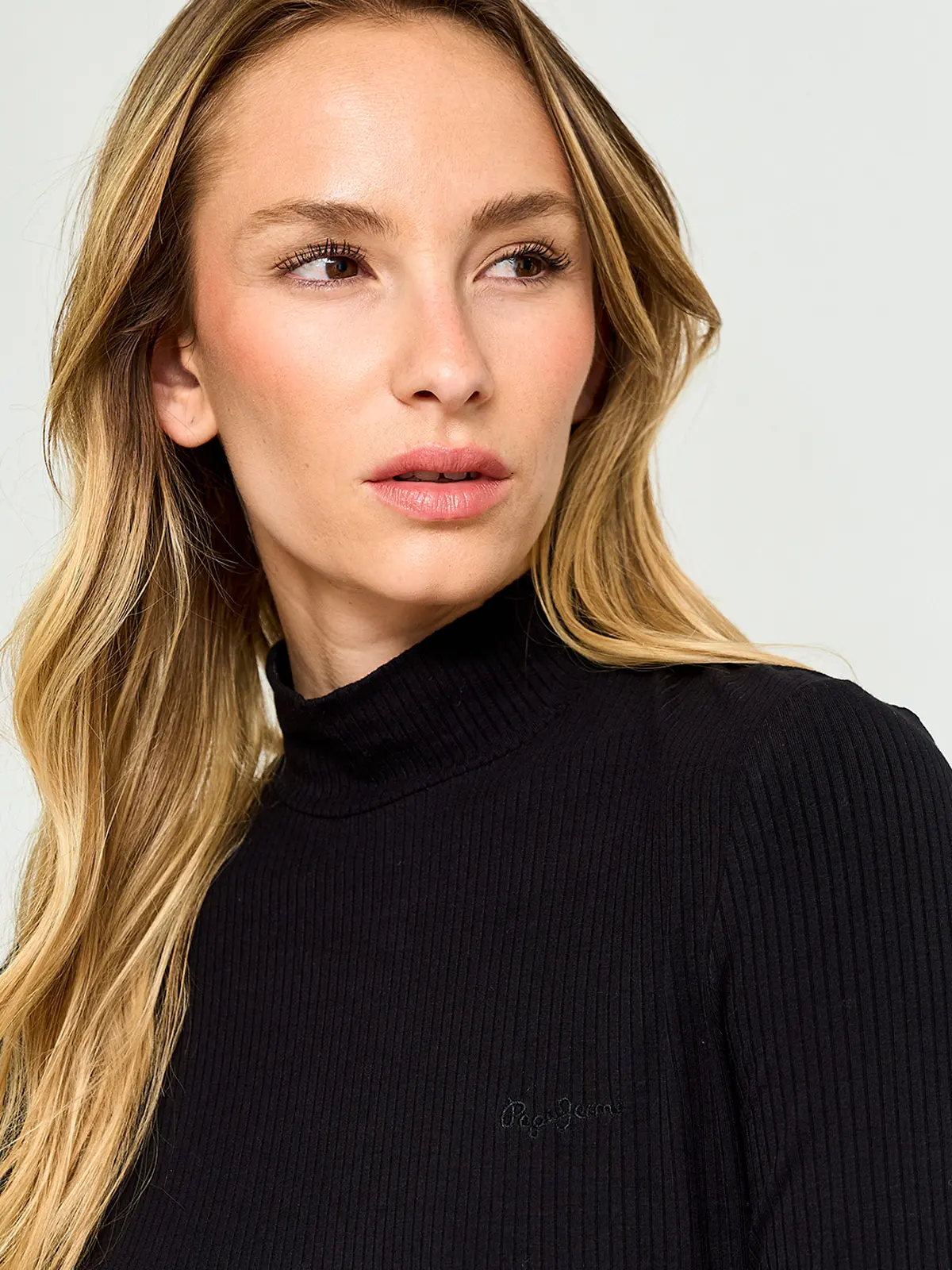 POLERA MUJER PEPE JEANS CUELLO MOCK MANGA LARGA - 3