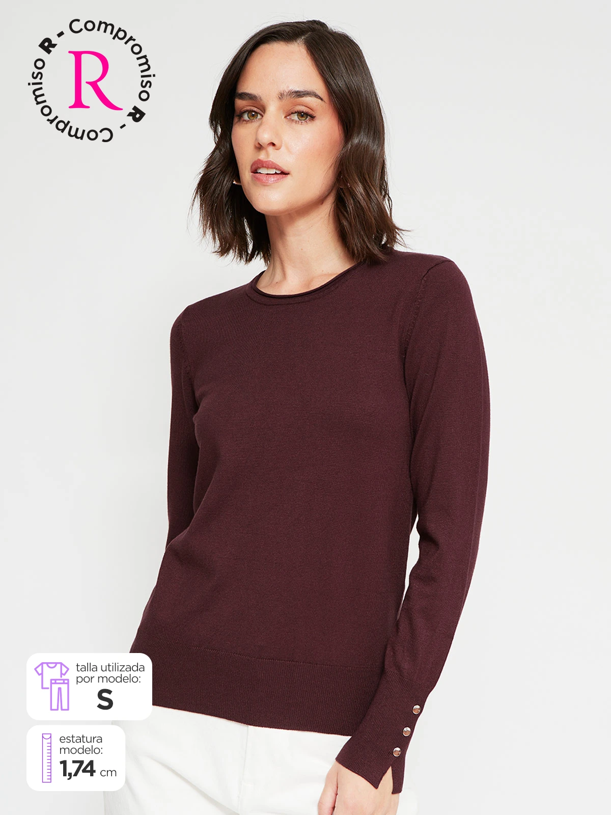 SWEATER MUJER MARQUIS CUELLO REDONDO - 1