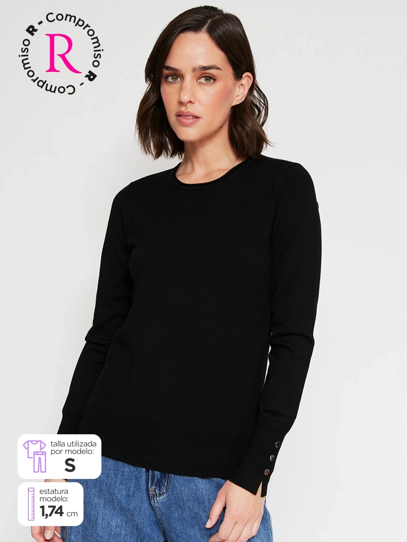 SWEATER MUJER MARQUIS CUELLO REDONDO - 1