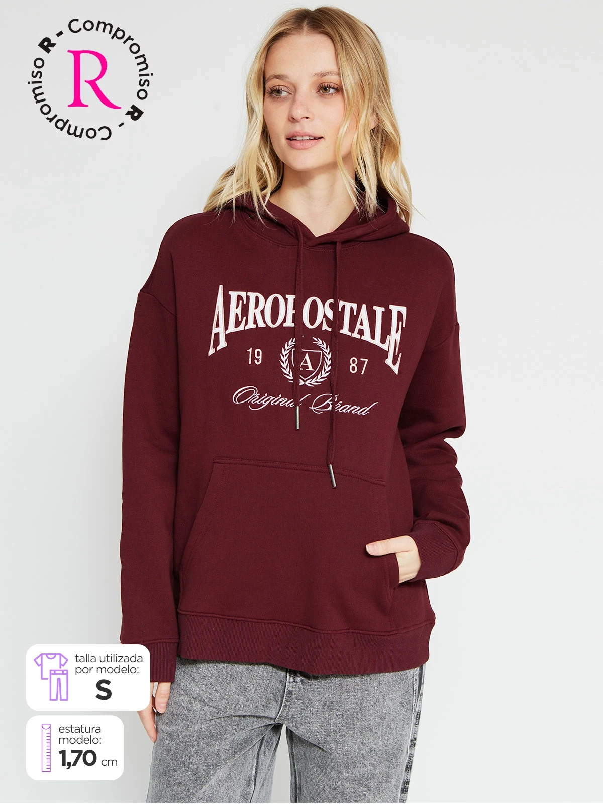 POLERÓN MUJER AEROPOSTALE ALGODÓN  - 1