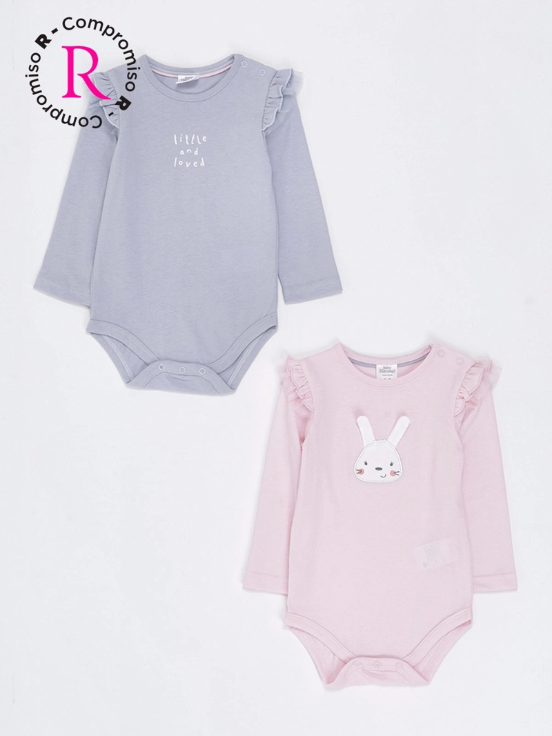BABY HARVEST PACK X2 BODY NIÑA BABY HARVEST BUNNY