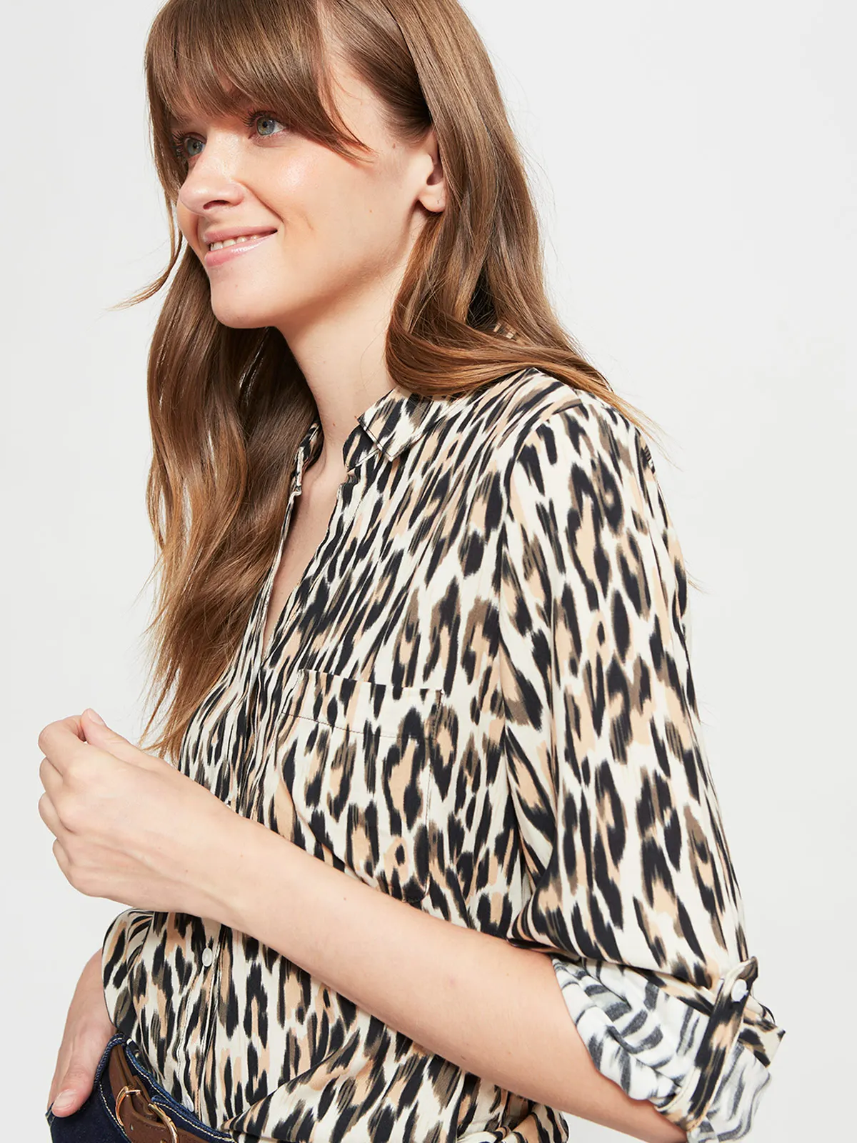 BLUSA MUJER AZIZ MANGA LARGA PRINT VUELOS - 3