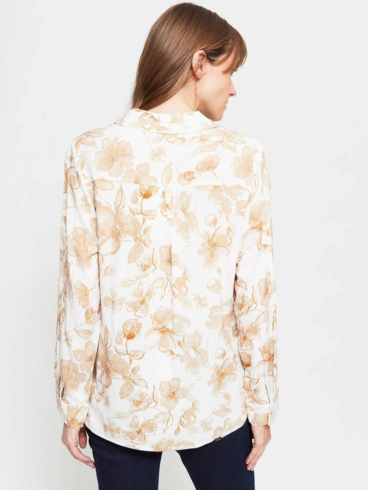 BLUSA MUJER AZIZ MANGA LARGA PRINT VUELOS - 2