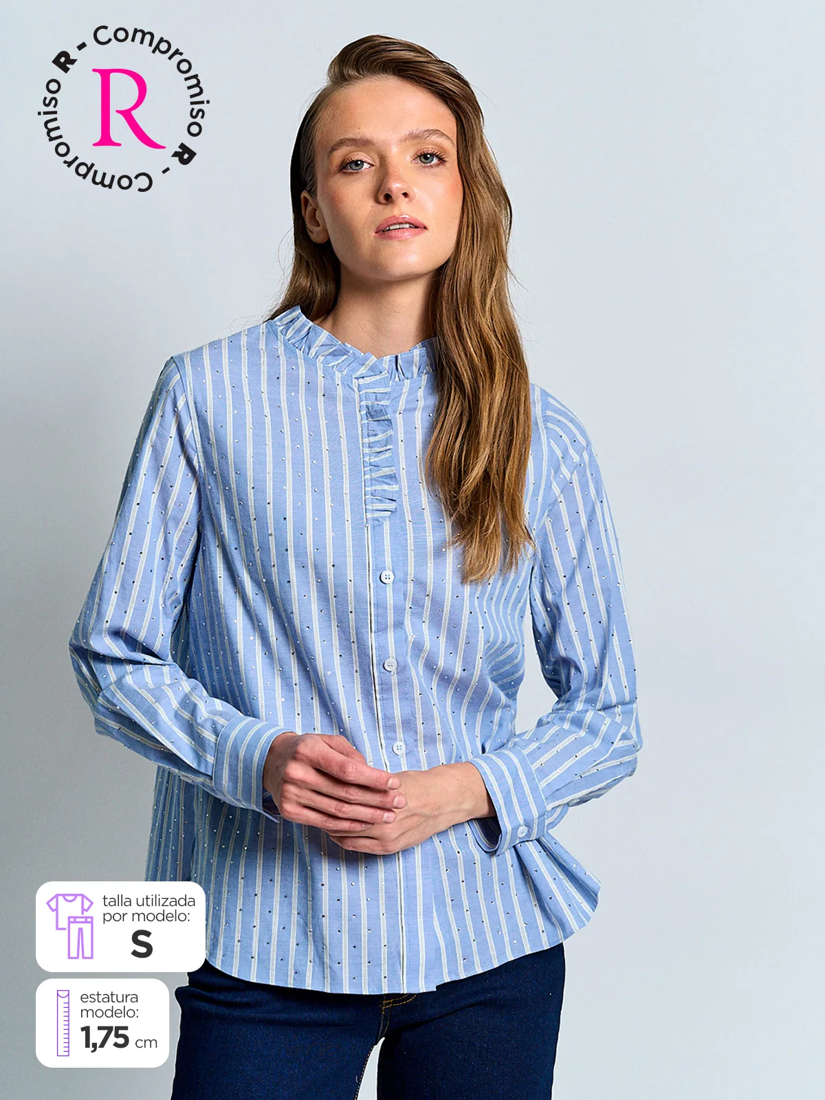 MARQUIS BLUSA MUJER MARQUIS ALGODÓN BRILLOS