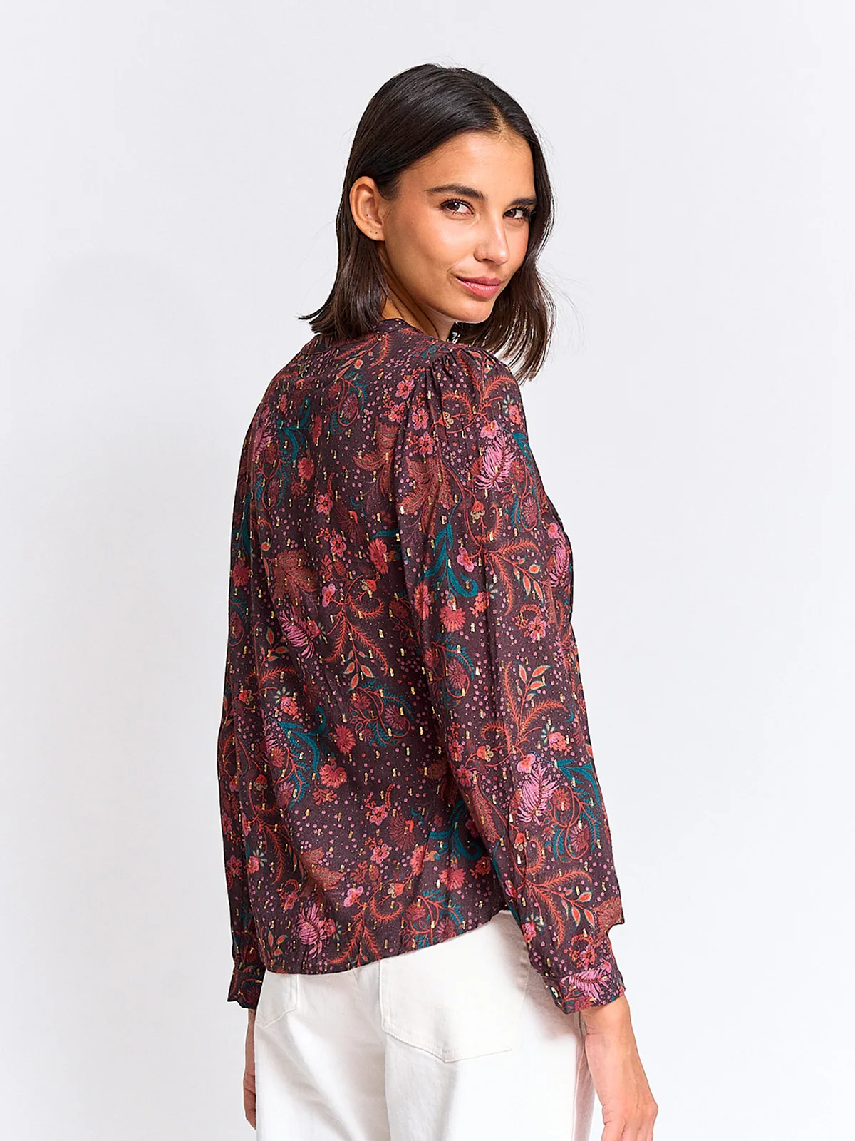 BLUSA MUJER TATIENNE MANGA LARGA ESTAMPADA - 2