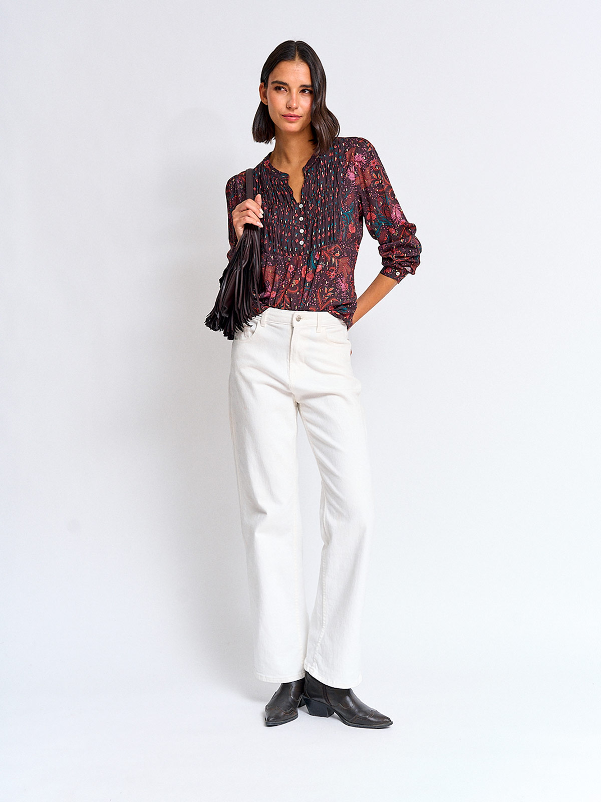 BLUSA MUJER TATIENNE MANGA LARGA ESTAMPADA - 4