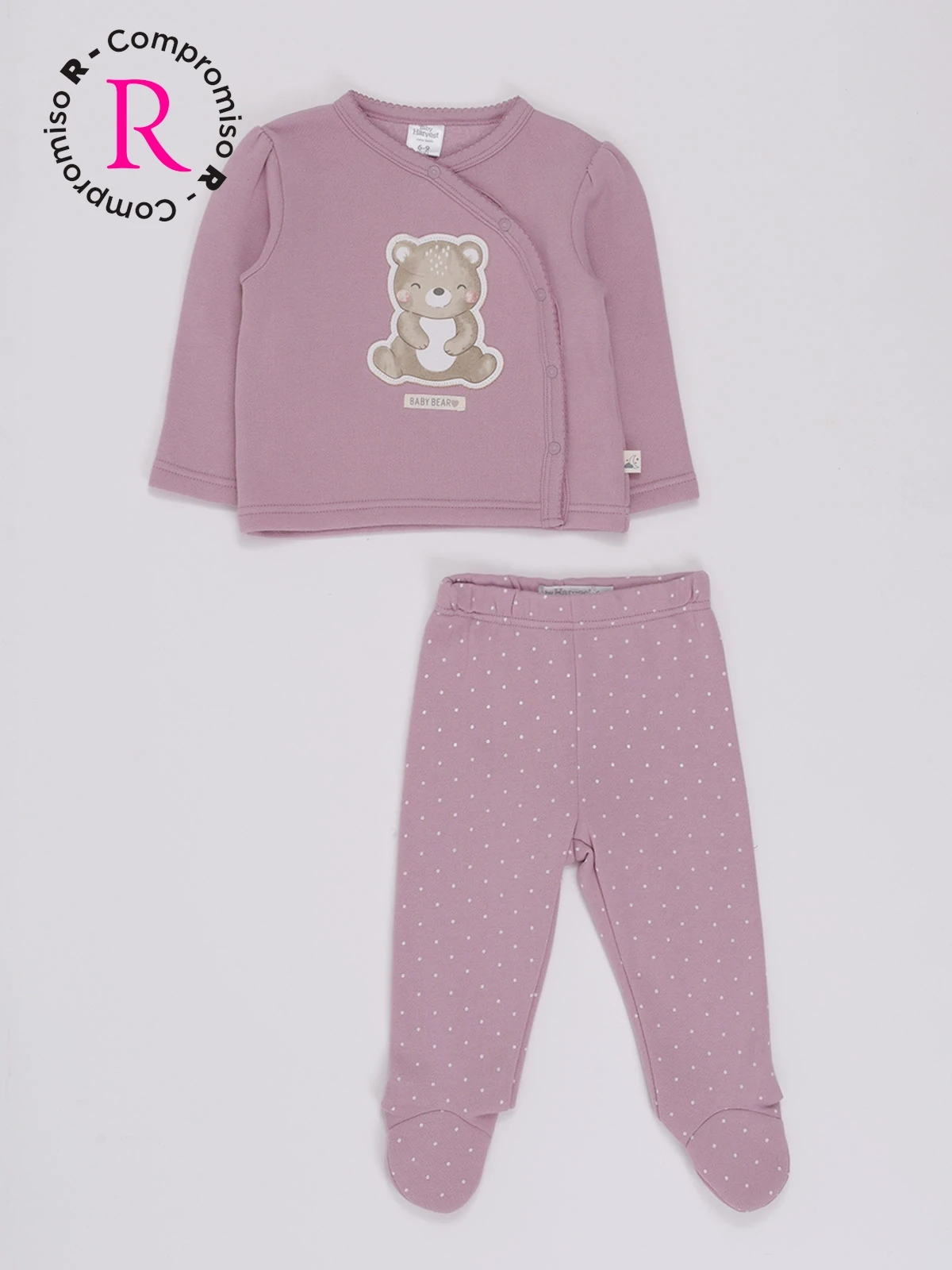 OSITO NIÑA BABY HARVEST FRANELA 2 PCS