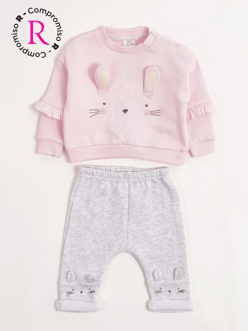 CONJUNTO NIÑA BABY HARVEST POLERÓN Y PANTALÓN DE BUZO - 1