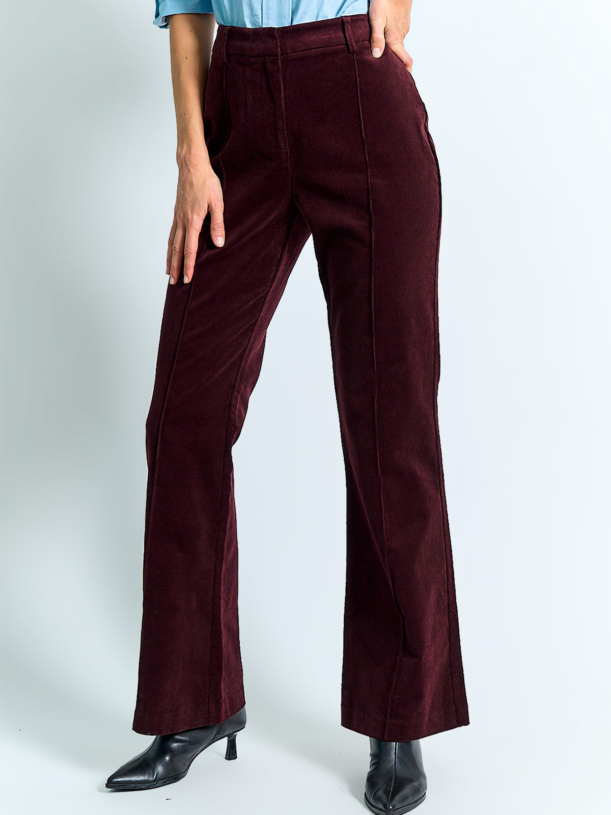 PANTALÓN MUJER MARQUIS ALGODÓN COTELÉ FLARE - 2