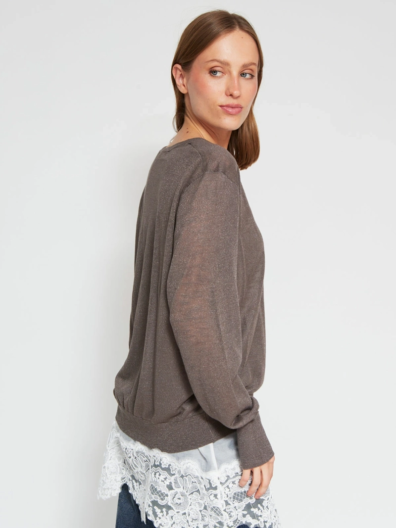 SWEATER MUJER MARQUIS ENCAJE - 2