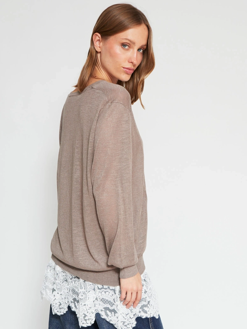 SWEATER MUJER MARQUIS ENCAJE - 2