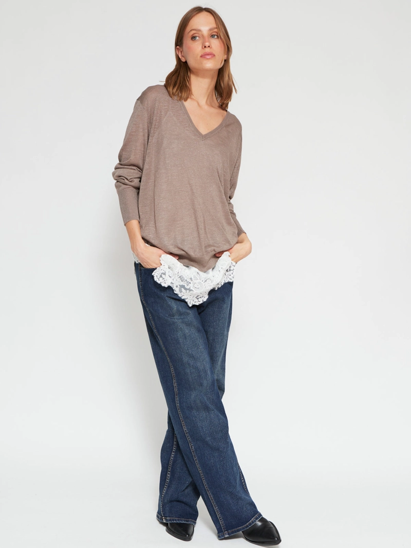 SWEATER MUJER MARQUIS ENCAJE - 4