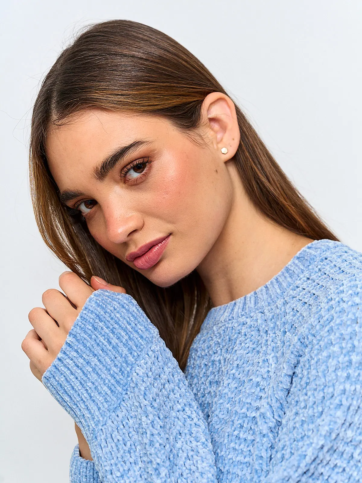 SWEATER MUJER INDEX MANGA LARGA CHENILLE - 3