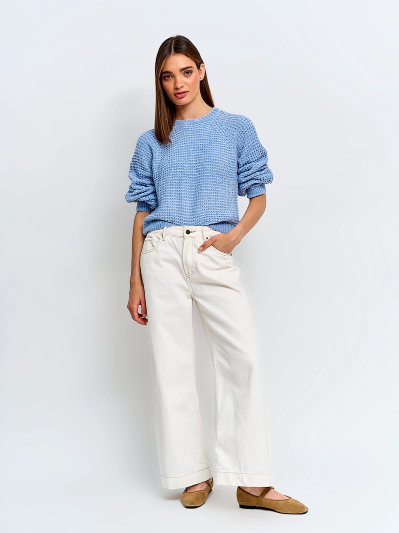 SWEATER MUJER INDEX MANGA LARGA CHENILLE - 4