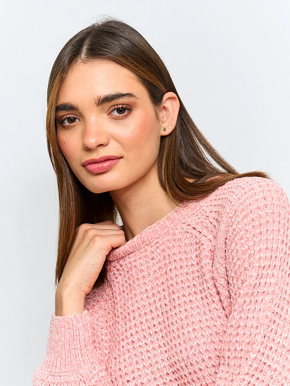 SWEATER MUJER INDEX MANGA LARGA CHENILLE - 3