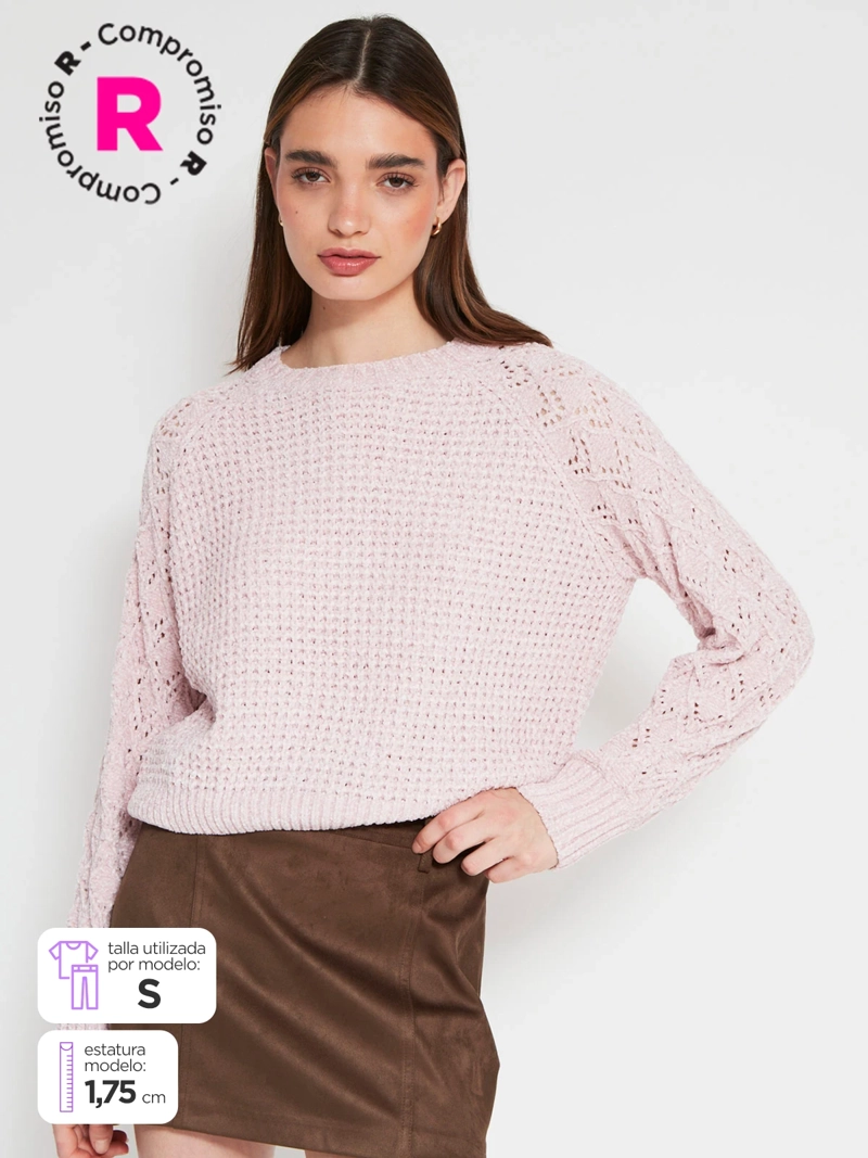 SWEATER MUJER INDEX CUELLO REDONDO MANGA LARGA - 1