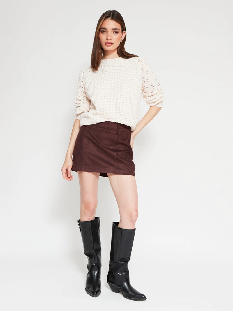 SWEATER MUJER INDEX CUELLO REDONDO MANGA LARGA - 4