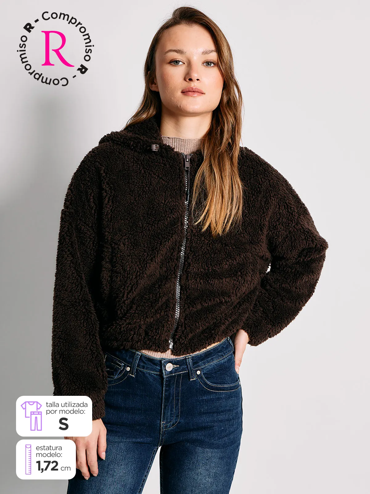 INDEX POLERÓN MUJER INDEX SHERPA MANGA LARGA