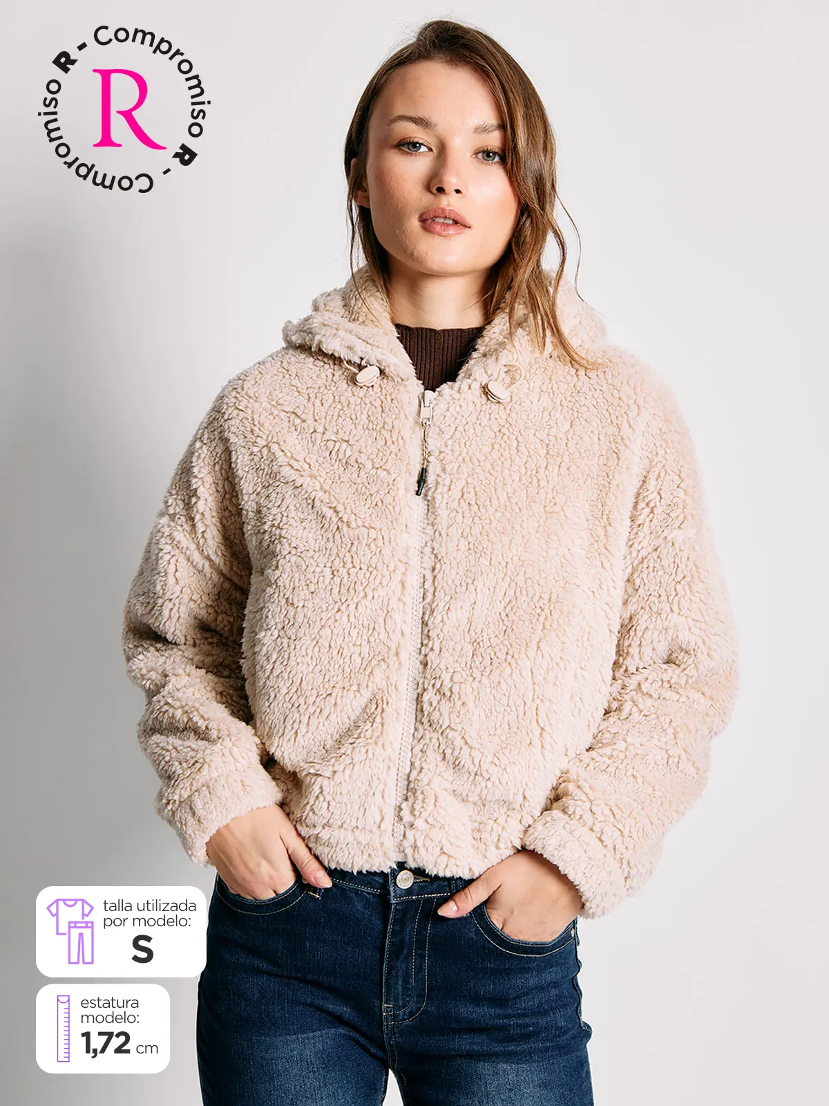POLERÓN MUJER INDEX SHERPA MANGA LARGA - 1