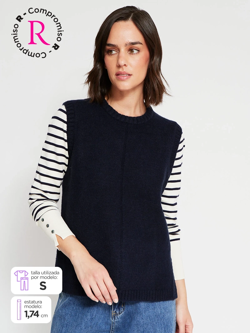 SWEATER MUJER MARQUIS SIN MANGAS - 1