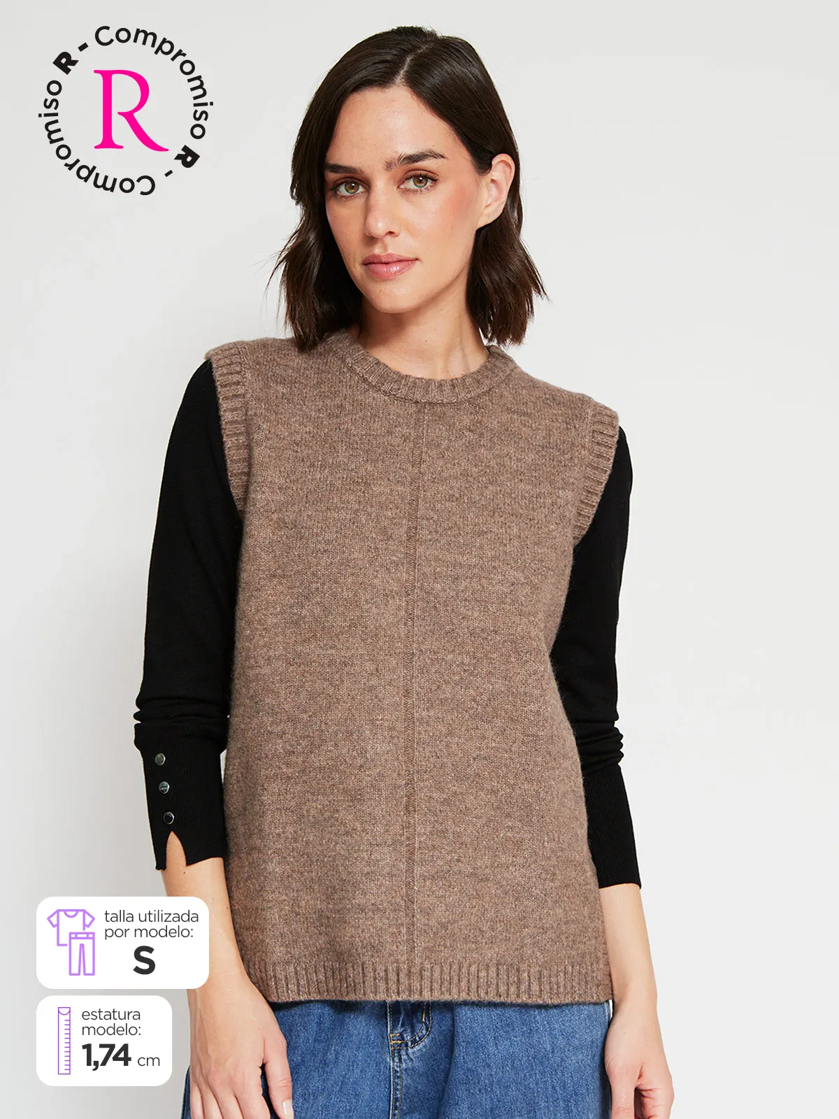 SWEATER MUJER MARQUIS SIN MANGAS - 1