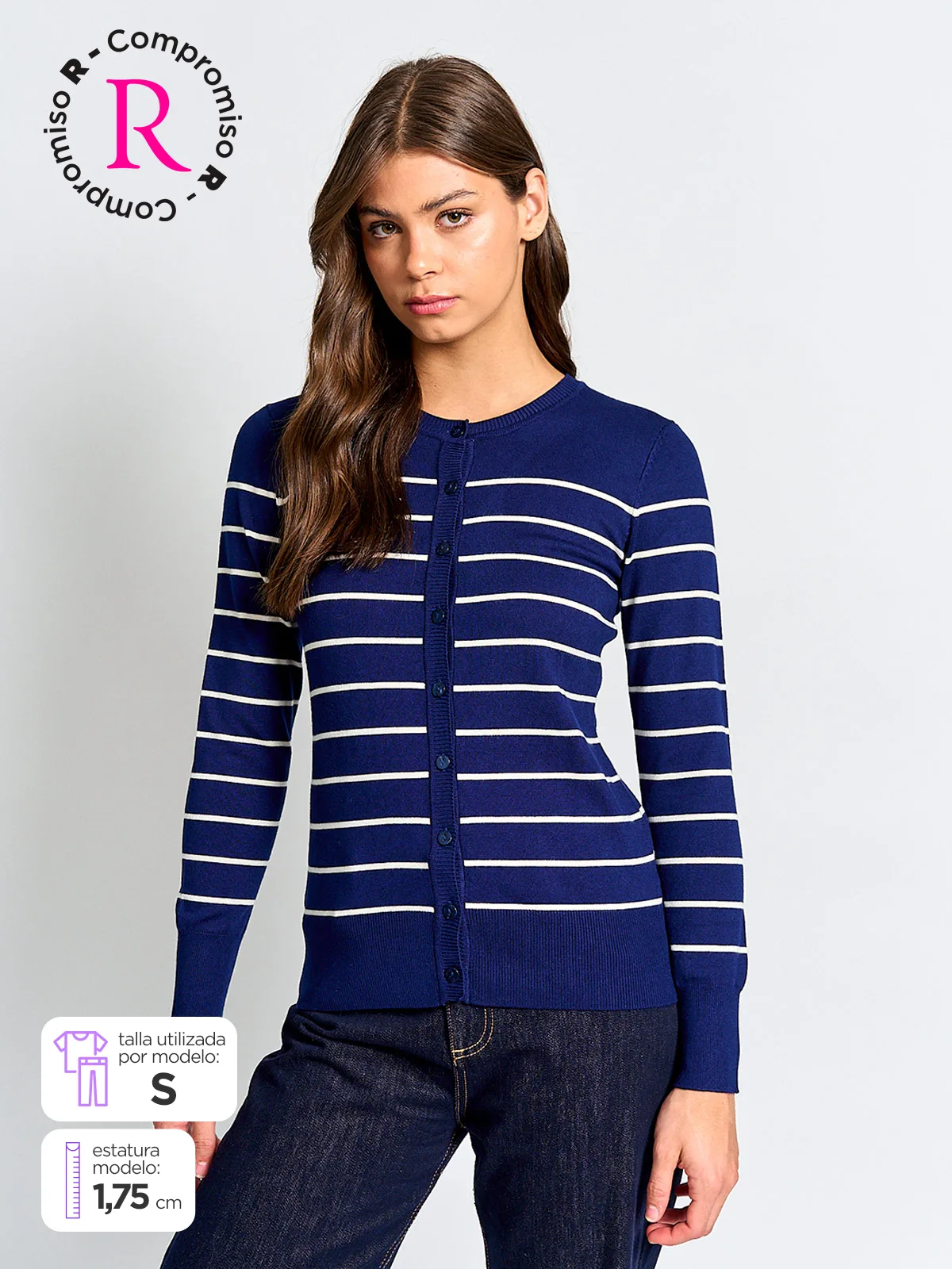 CARDIGAN MUJER MARQUIS CUELLO REDONDO - 1