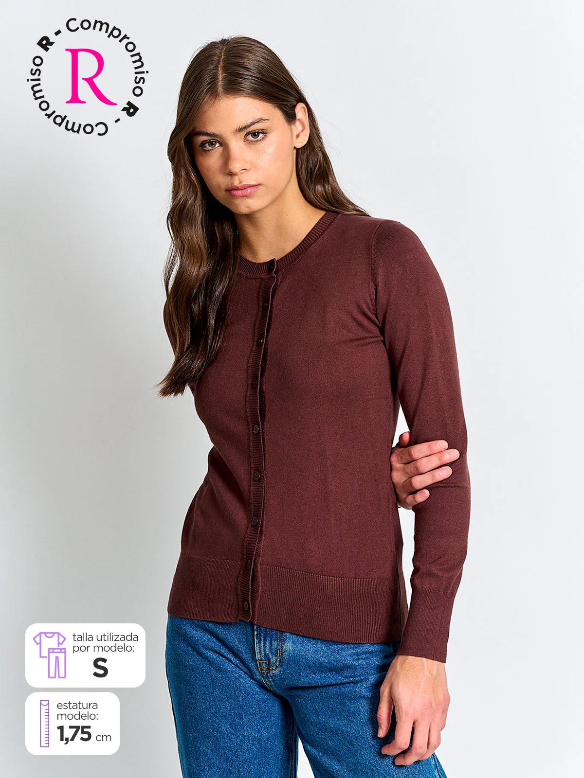 CARDIGAN MUJER MARQUIS CUELLO REDONDO