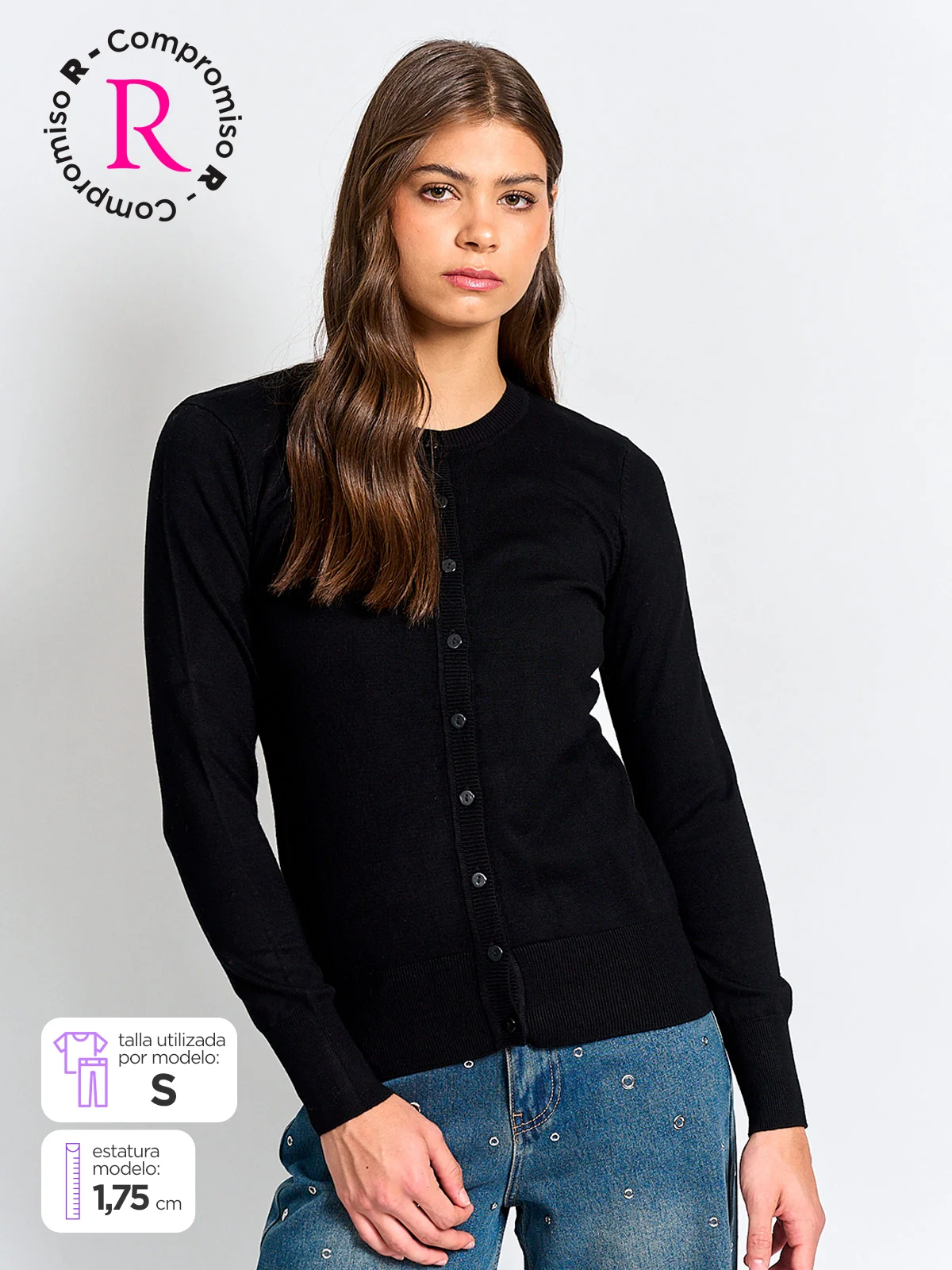 CARDIGAN MUJER MARQUIS CUELLO REDONDO - 1