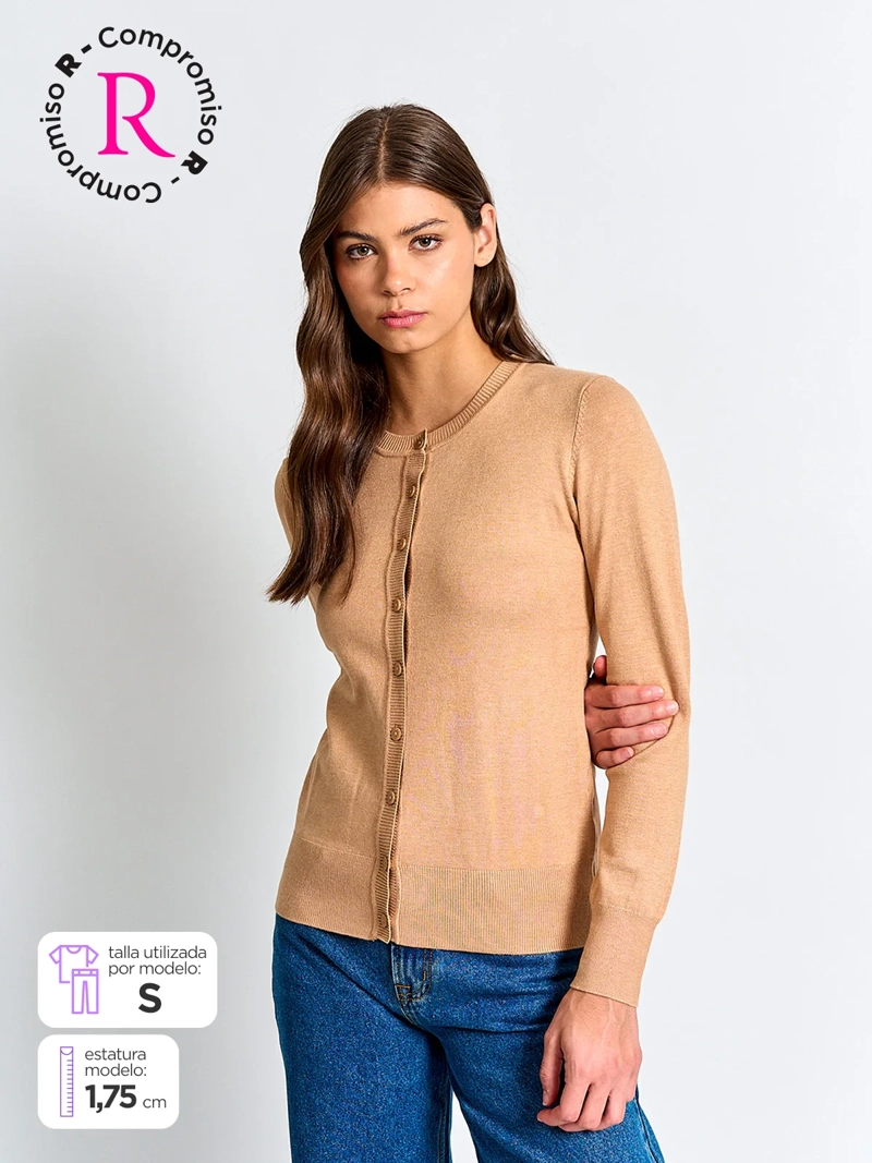 CARDIGAN MUJER MARQUIS CUELLO REDONDO - 1