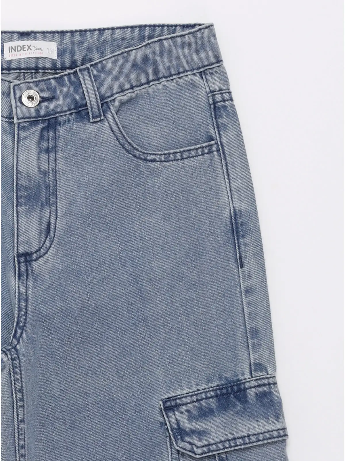 JEANS WIDE FIT NIÑA INDEX TEEN CARGO - 3