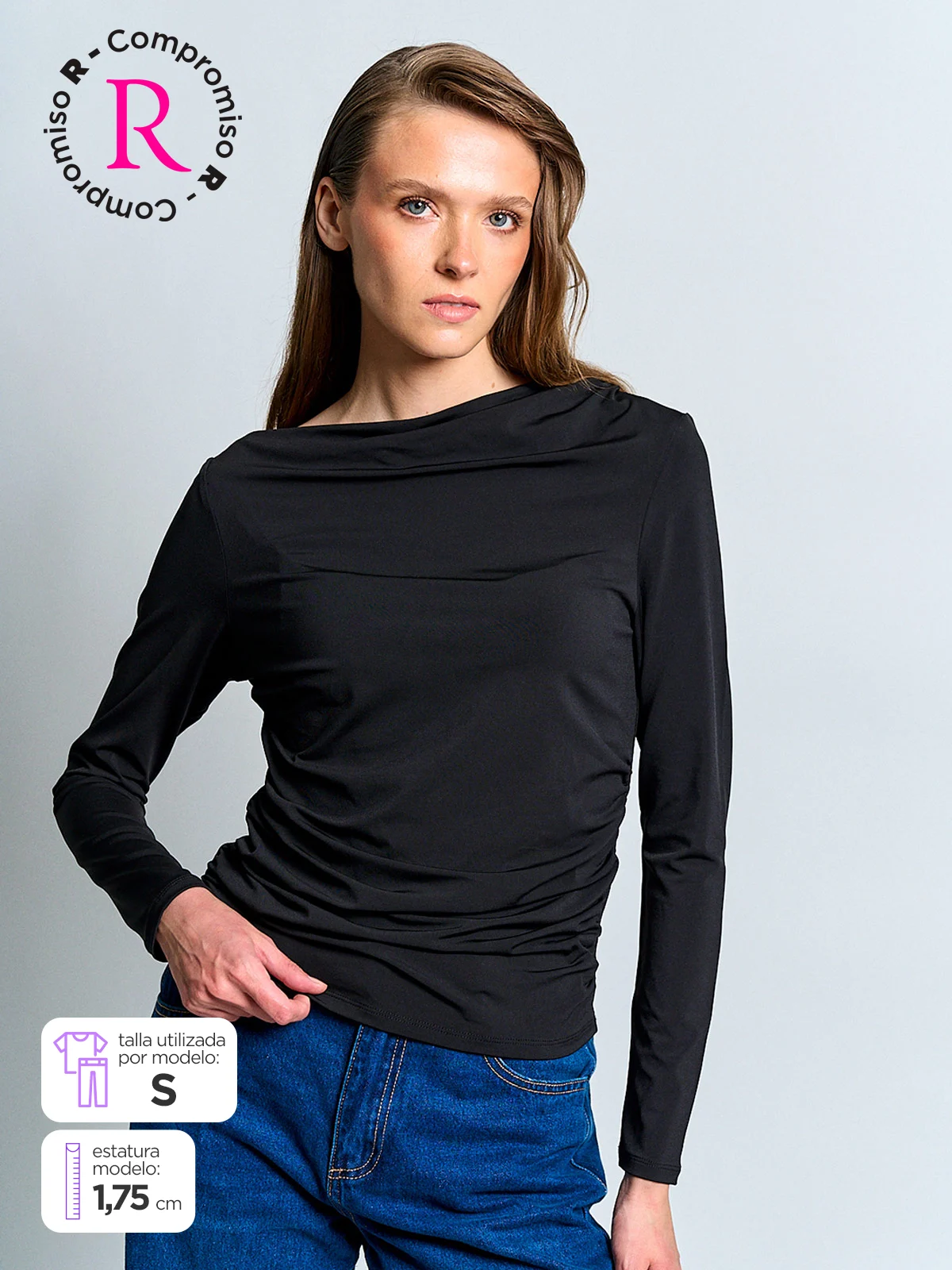 POLERA MUJER MARQUIS RECOGIDO - 1