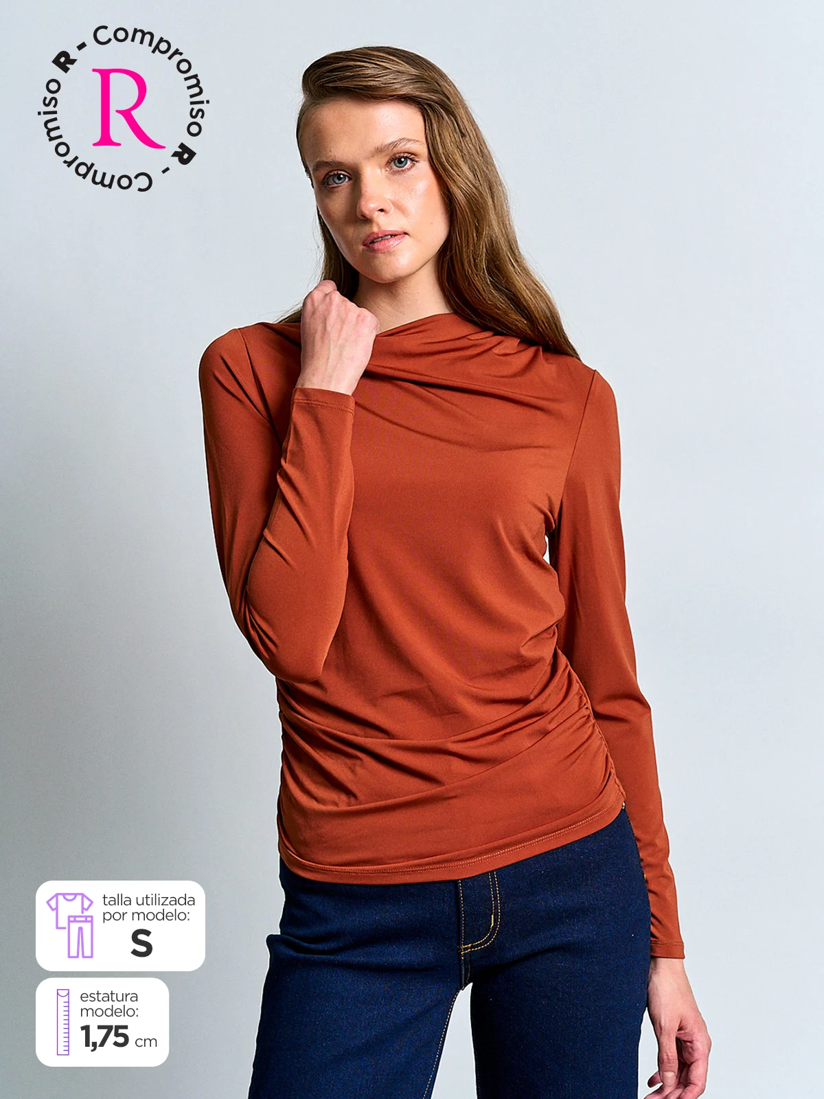 POLERA MUJER MARQUIS RECOGIDO - 1